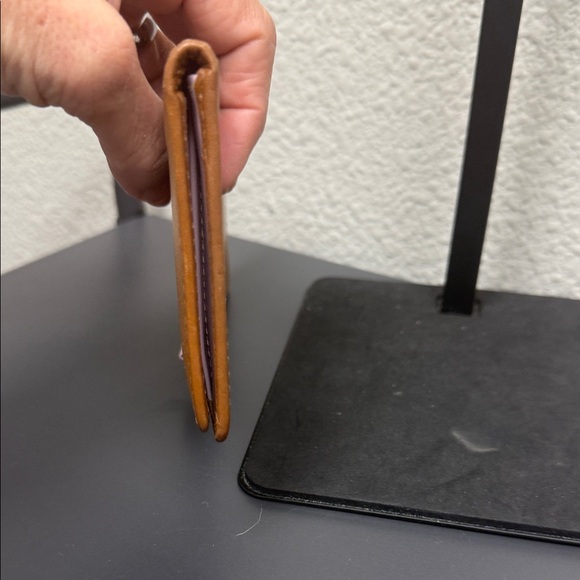 Coach Caramel Leather Checkbook Wallet - Picture 3 of 7